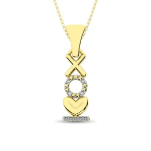 10K Yellow Gold Diamond Accent Fashion Pendant