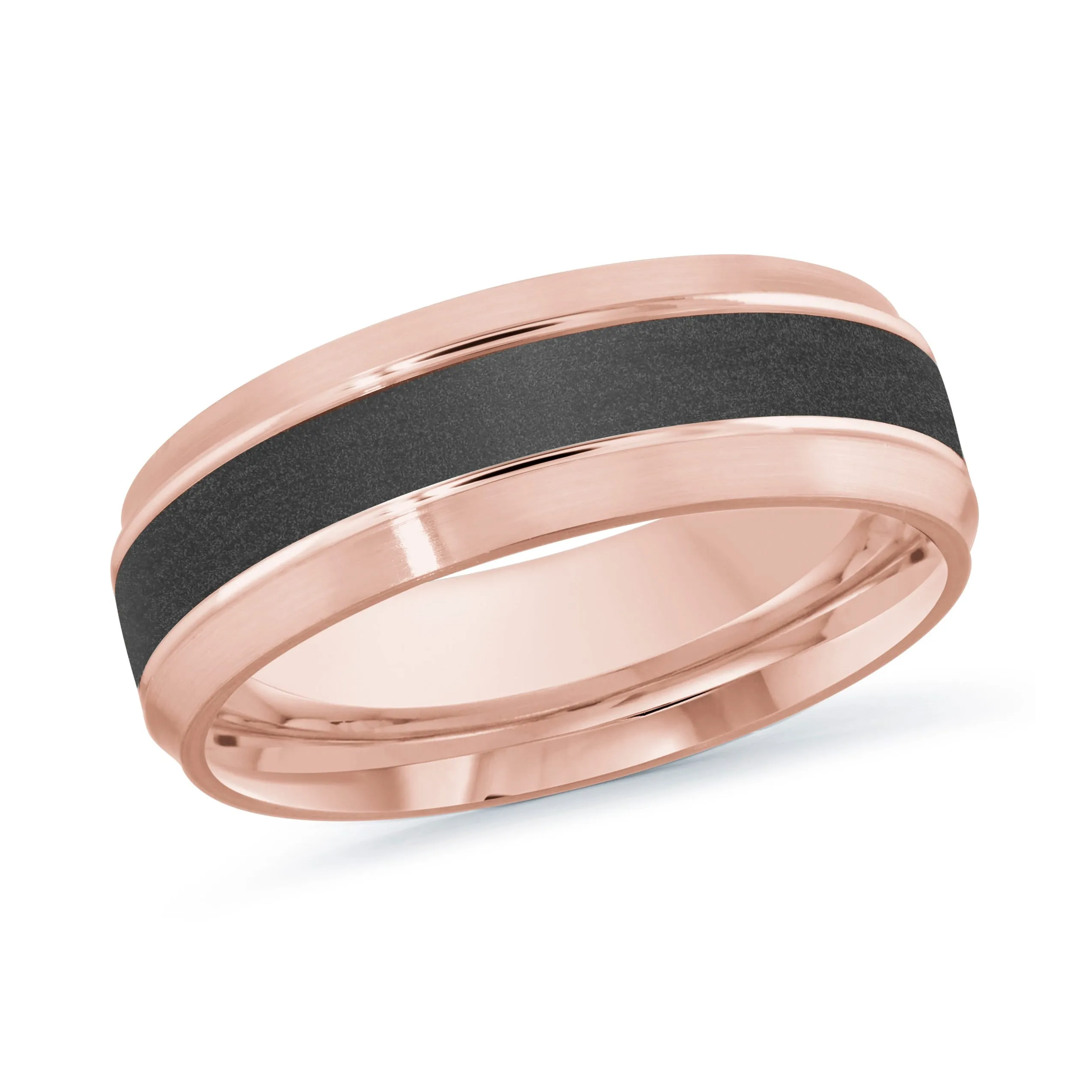 14K Rose Gold Ring from the Noir Collection by Malo - MRDA-146-7P