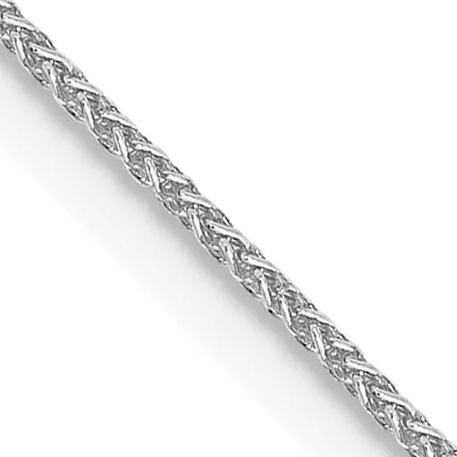 14k White Gold 1.00mm Solid Polish Spiga Chain