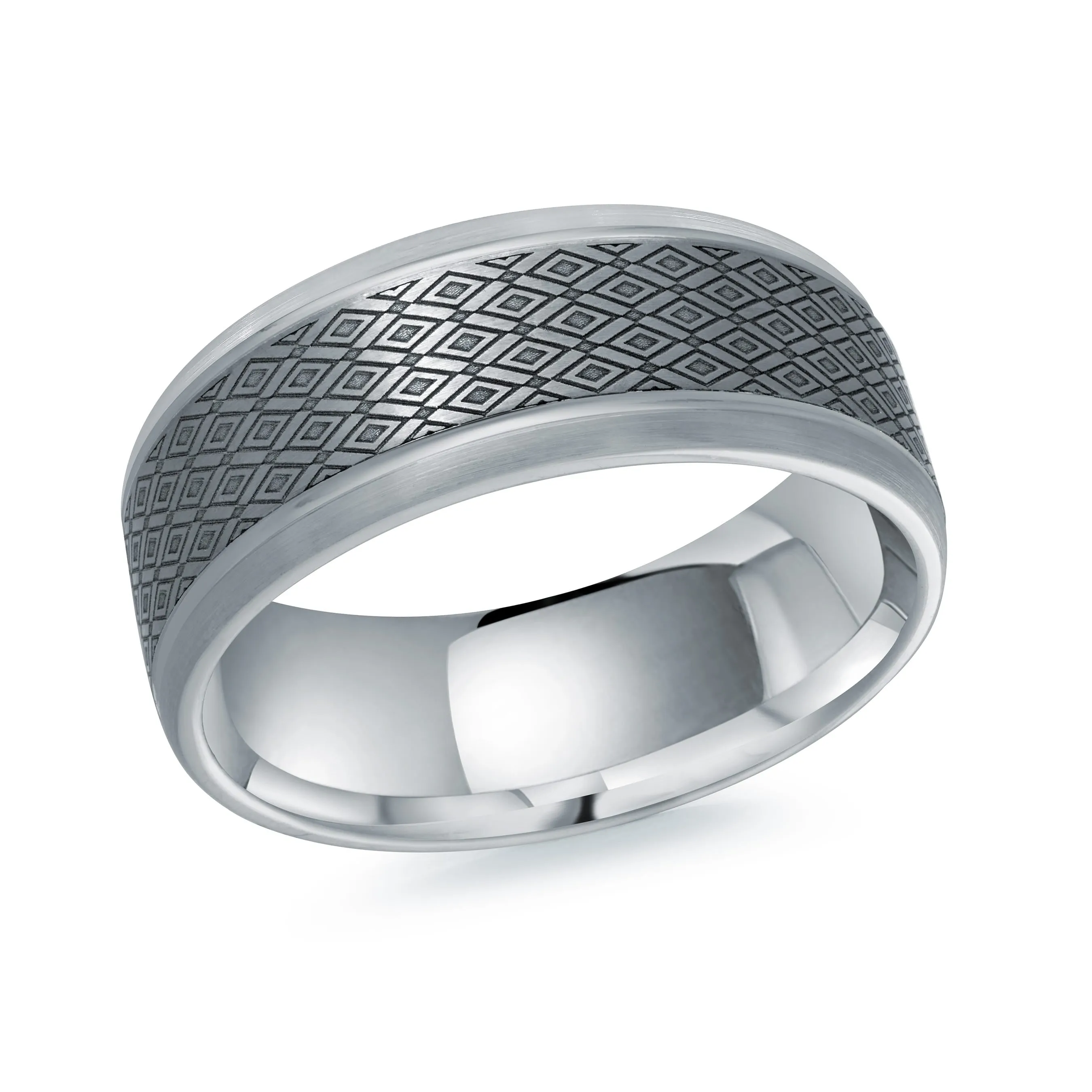 14K White Gold Ring from the Tantalum Collection by Malo - MRDTN-002-8W