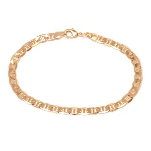 18K Gold Plated 6mm Mariner Anklet