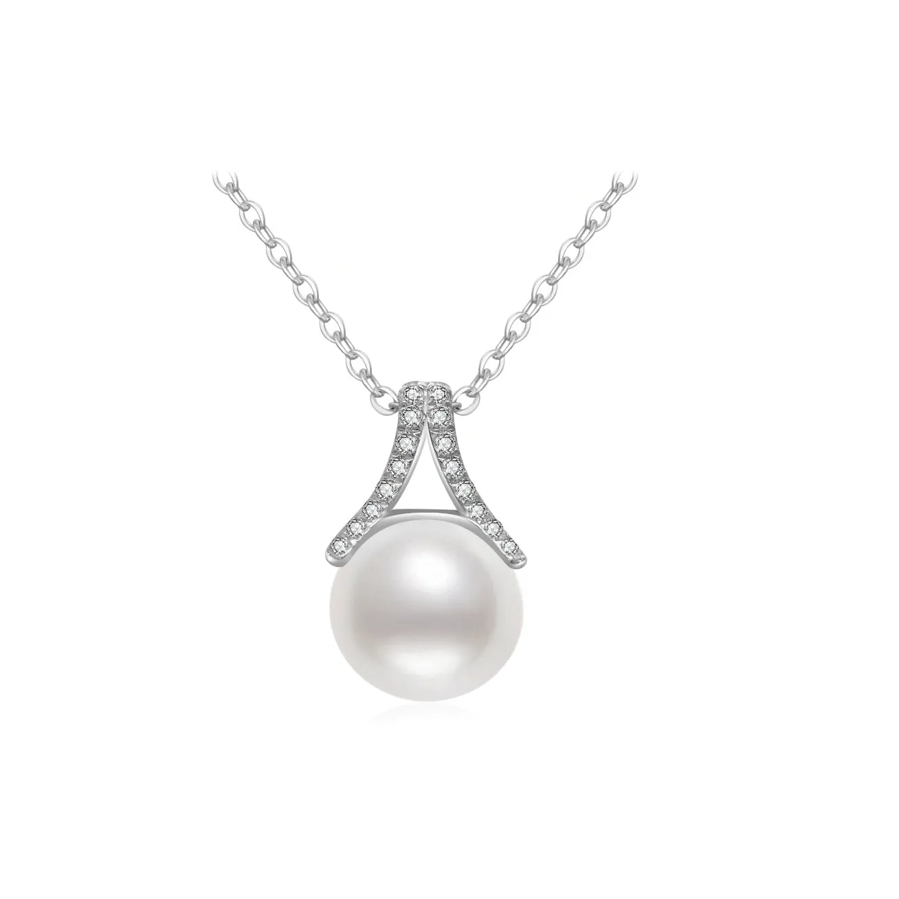 18K Solid Gold Edison Pearl Necklace KN00163