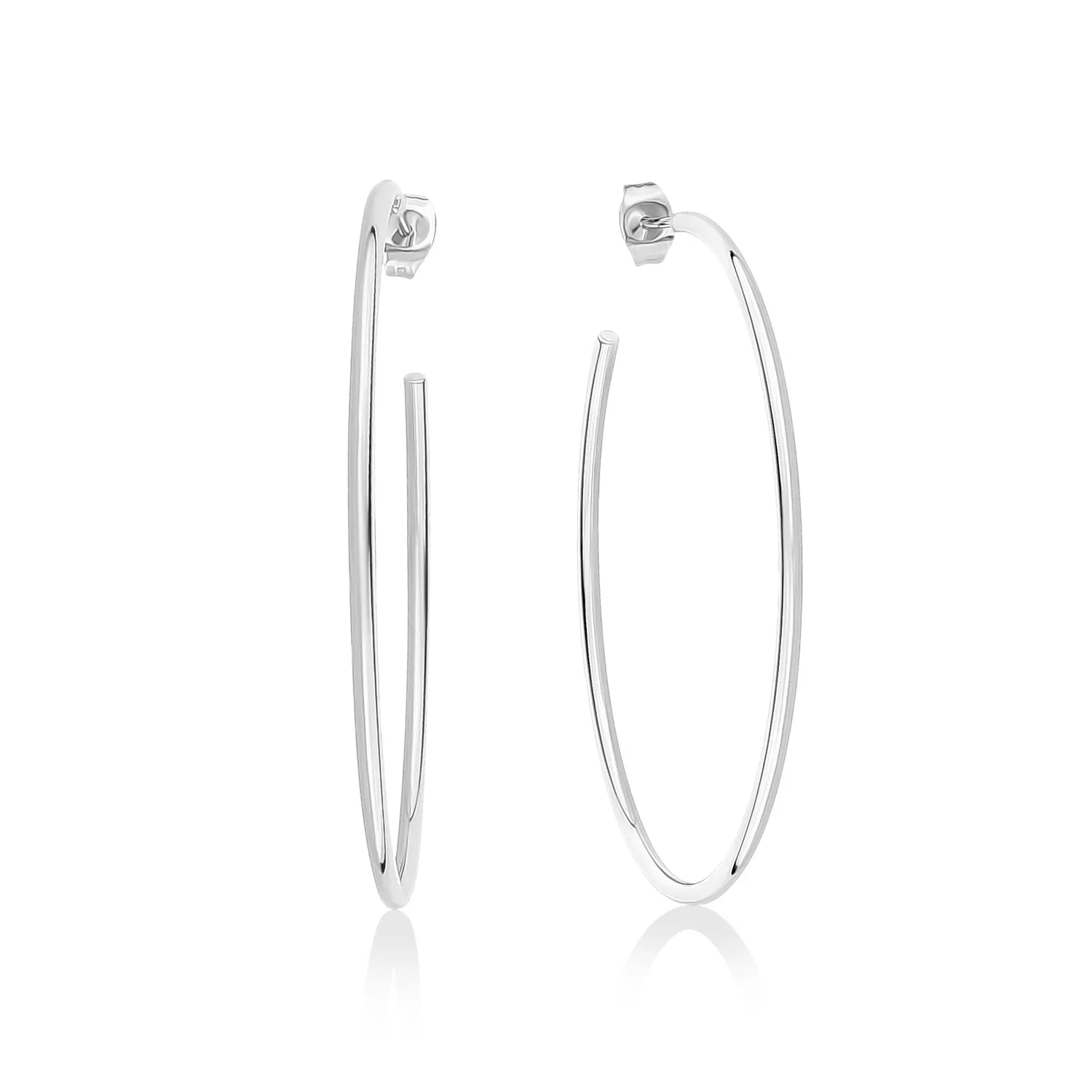 50mm Lightweight Hoop Earrings