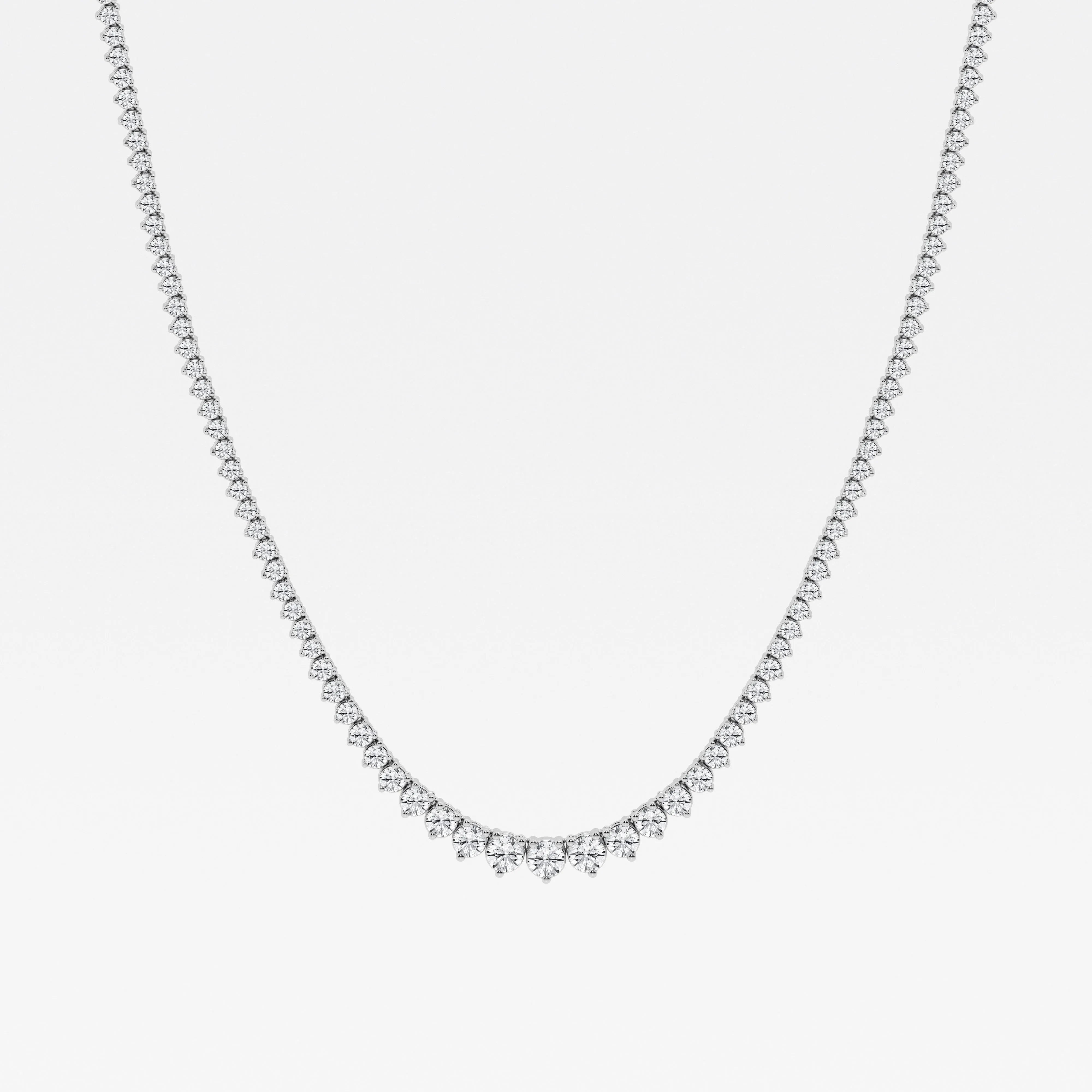 8.00 cttw Rivera Necklace with Round Lab Diamond by Mercury Rings