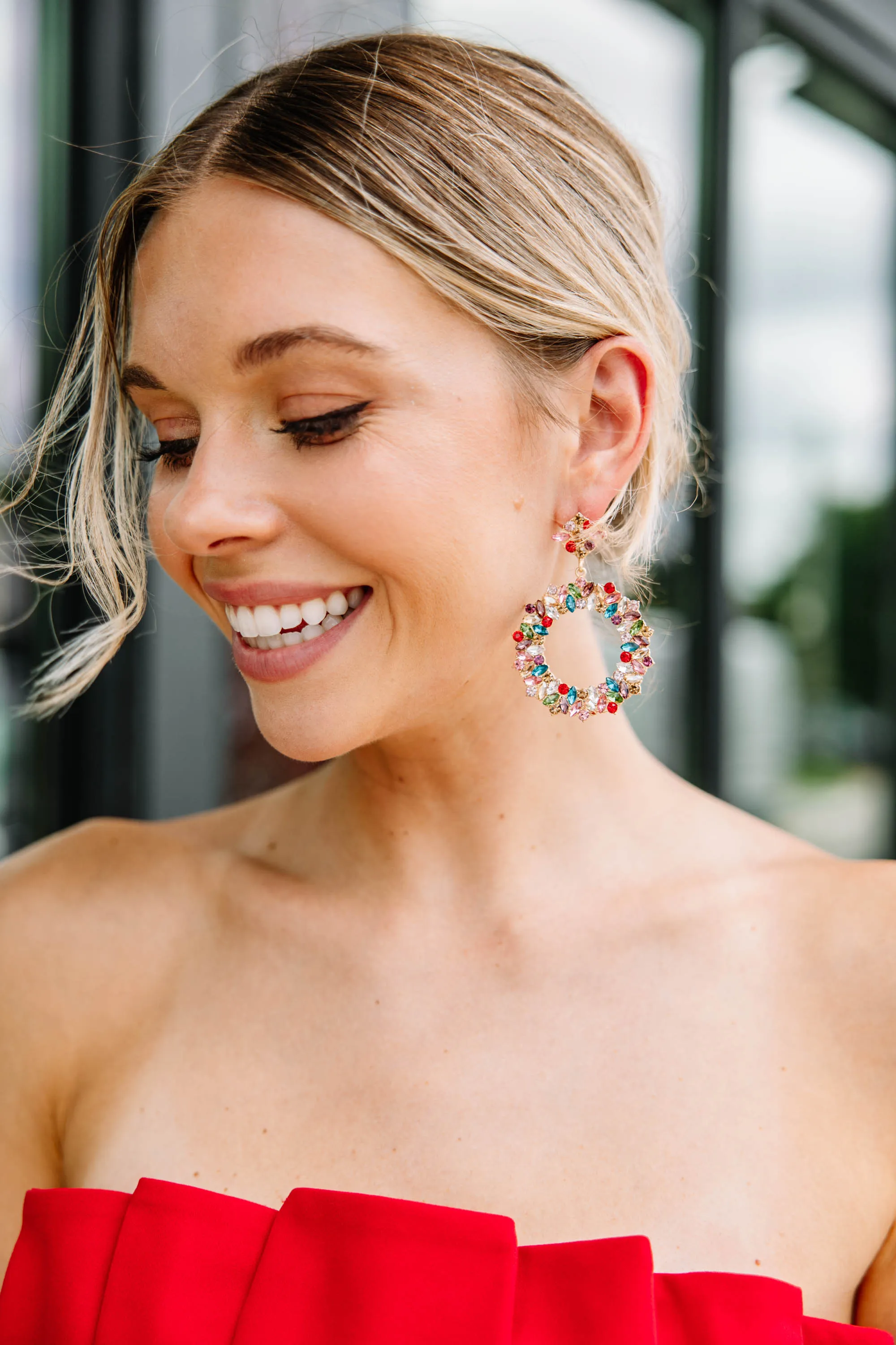 All The Love Multicolored Crystal Earrings