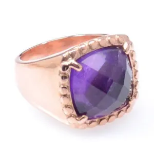 Amethyst Gold Plated Ring