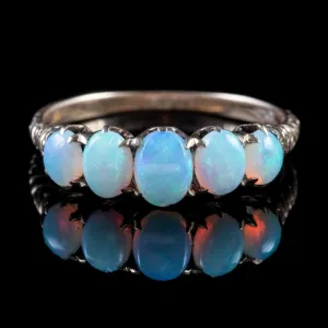 Antique Victorian Opal Ring 18Ct Gold Circa 1880