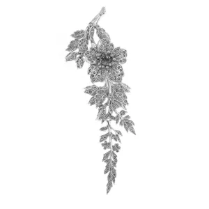 Antiquities Couture Marcasite Wild Rose Articulated Pin