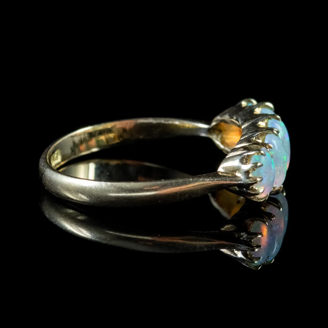 Art Deco Opal Ring 18Ct Gold Dated 1921