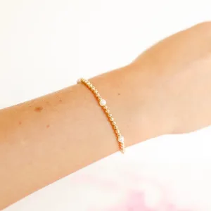 Beaded Blondes | Madi Beaded Bracelet in Gold