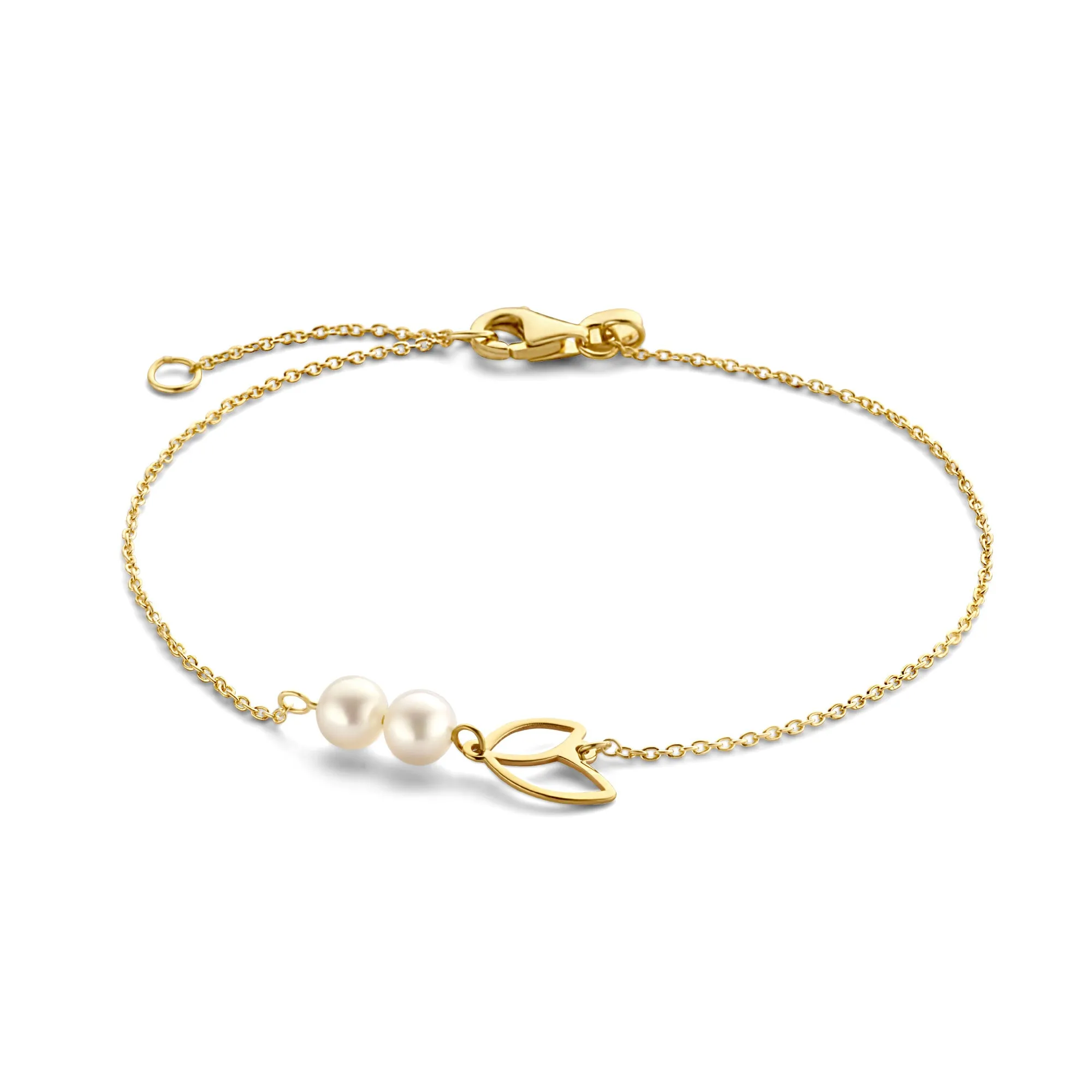 Belleville Noémi 14 karat gold bracelet with freshwater pearls