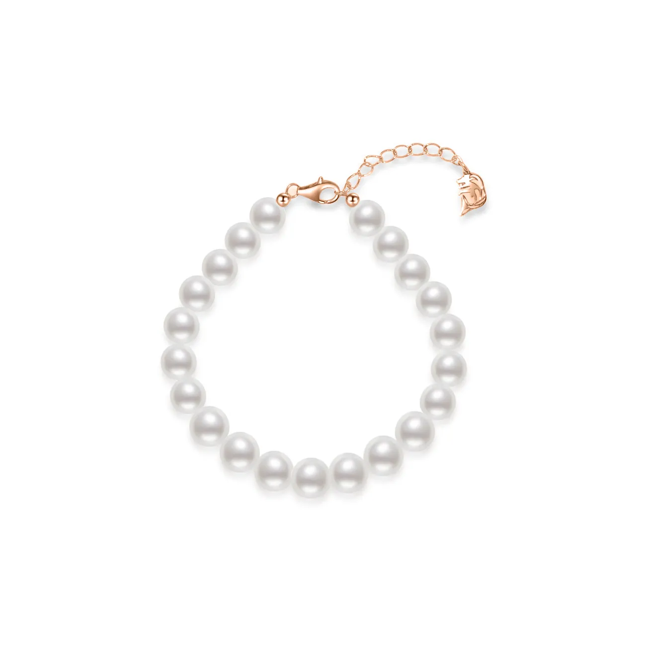 Brilliant Lustre White Freshwater Pearl Bracelet WB00231