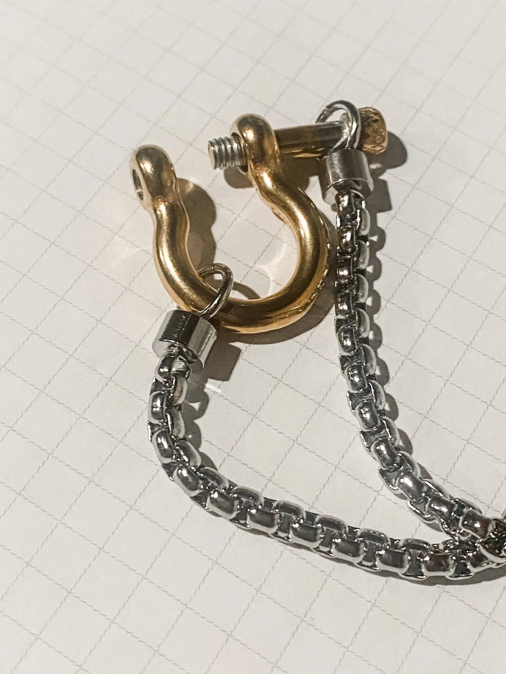 Carabiner Horse Bit Screw Lock Necklace