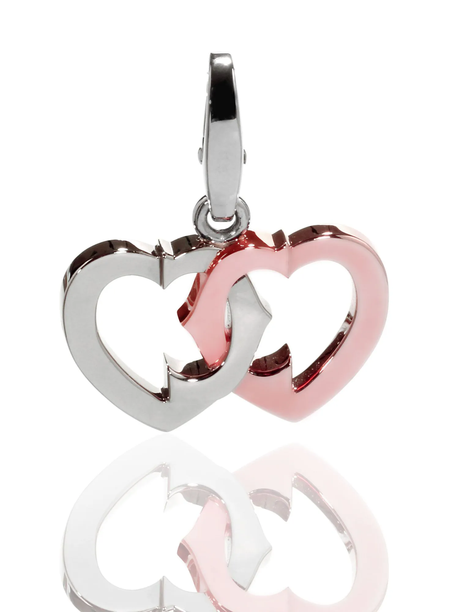 Cartier Heart Charm Pendant White & Rose Gold