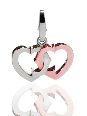 Cartier Heart Charm Pendant White & Rose Gold