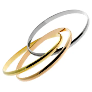 Cartier Trinity Bangle Multitone Gold Bracelet