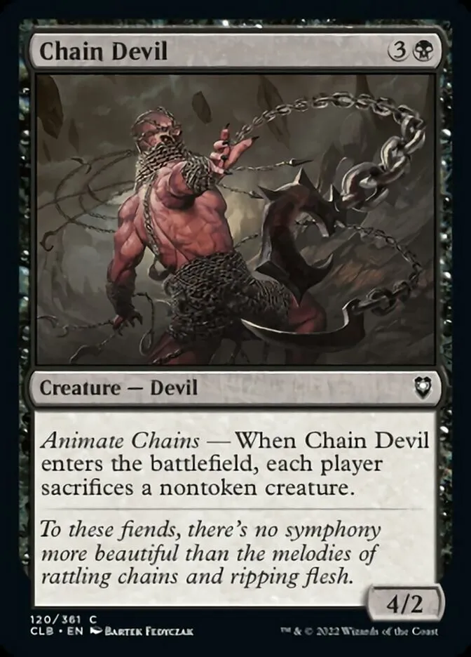 Chain Devil (CLB-120) - Commander Legends: Battle for Baldur's Gate [Common]