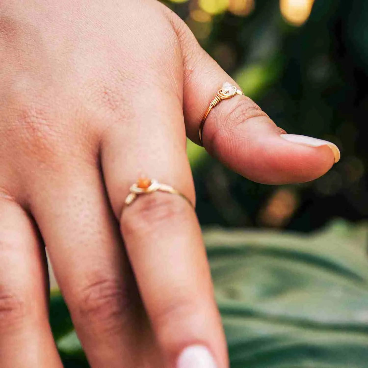 Clear Quartz Dainty Ring