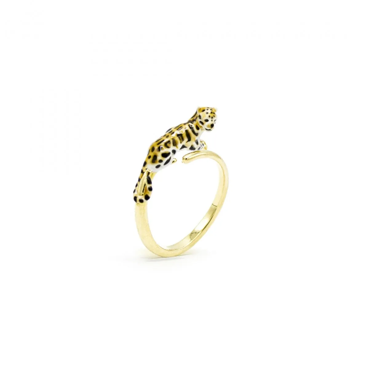 Clouded Leopard Open Ring