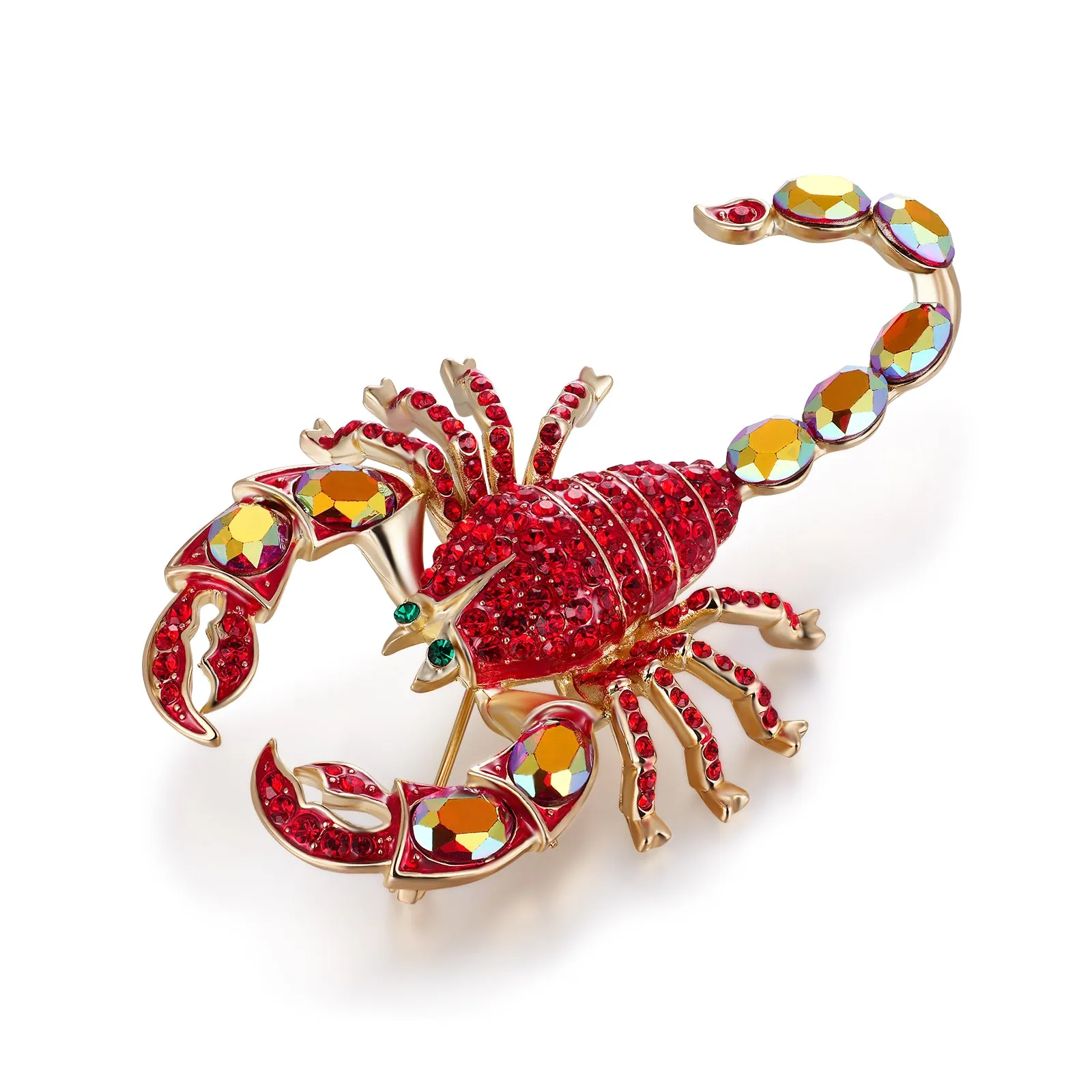 Crystal Scorpion Brooch