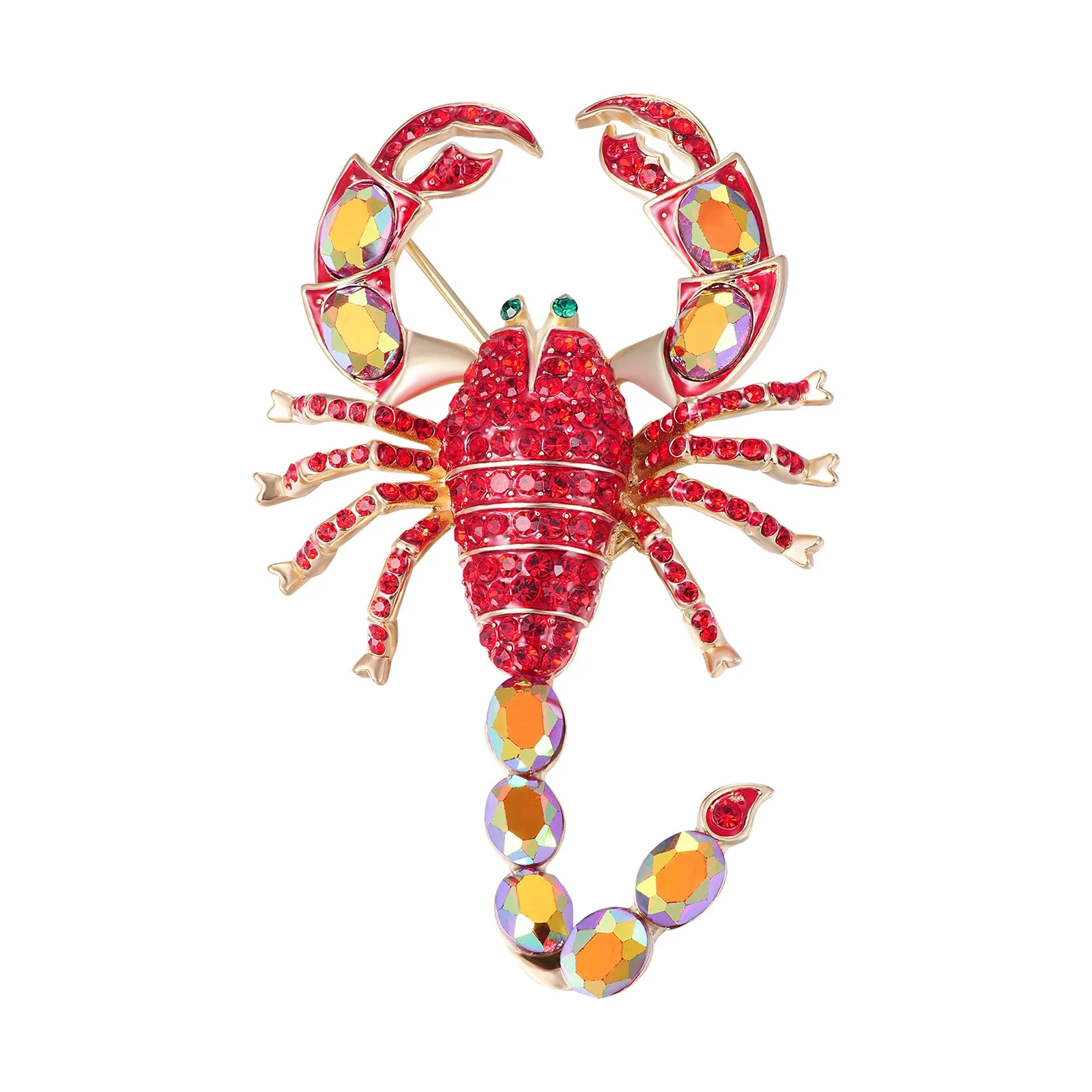 Crystal Scorpion Brooch