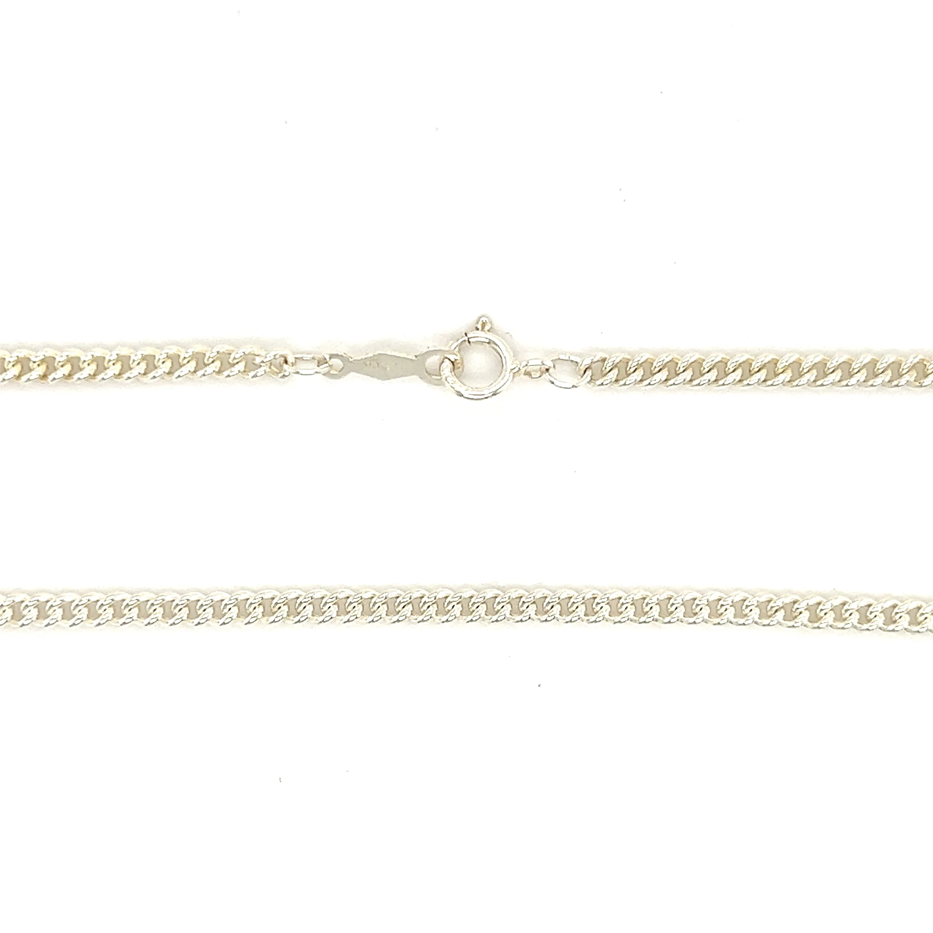 Curb Chain 2.25mm in Sterling Silver