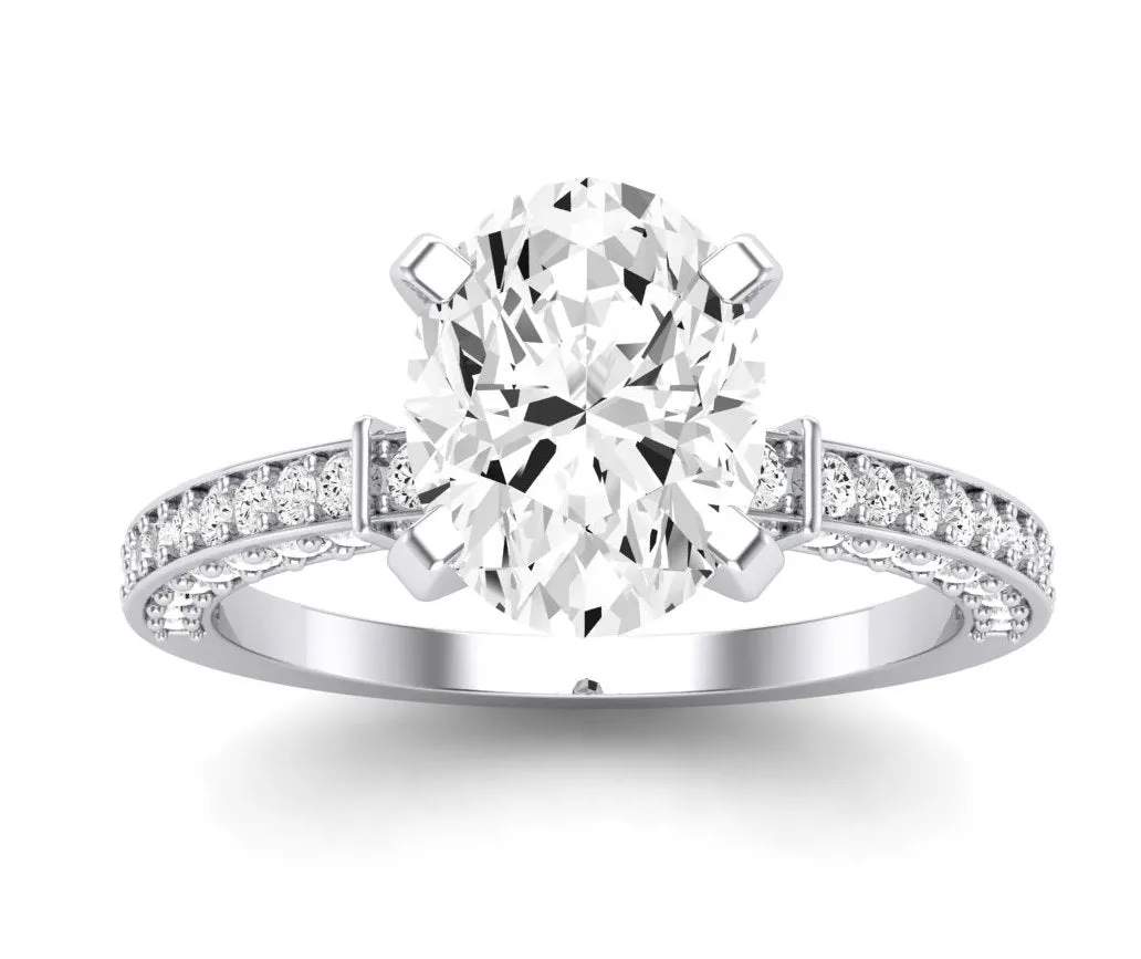 Daphne - Oval Lab Diamond Engagement Ring (IGI Certified)