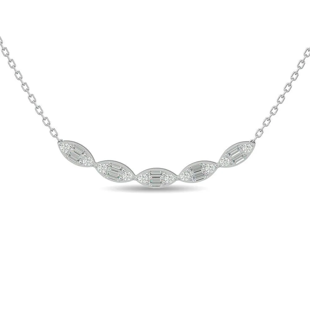 Diamond 1/2 ct tw Fashion Necklace in 14K White Gold