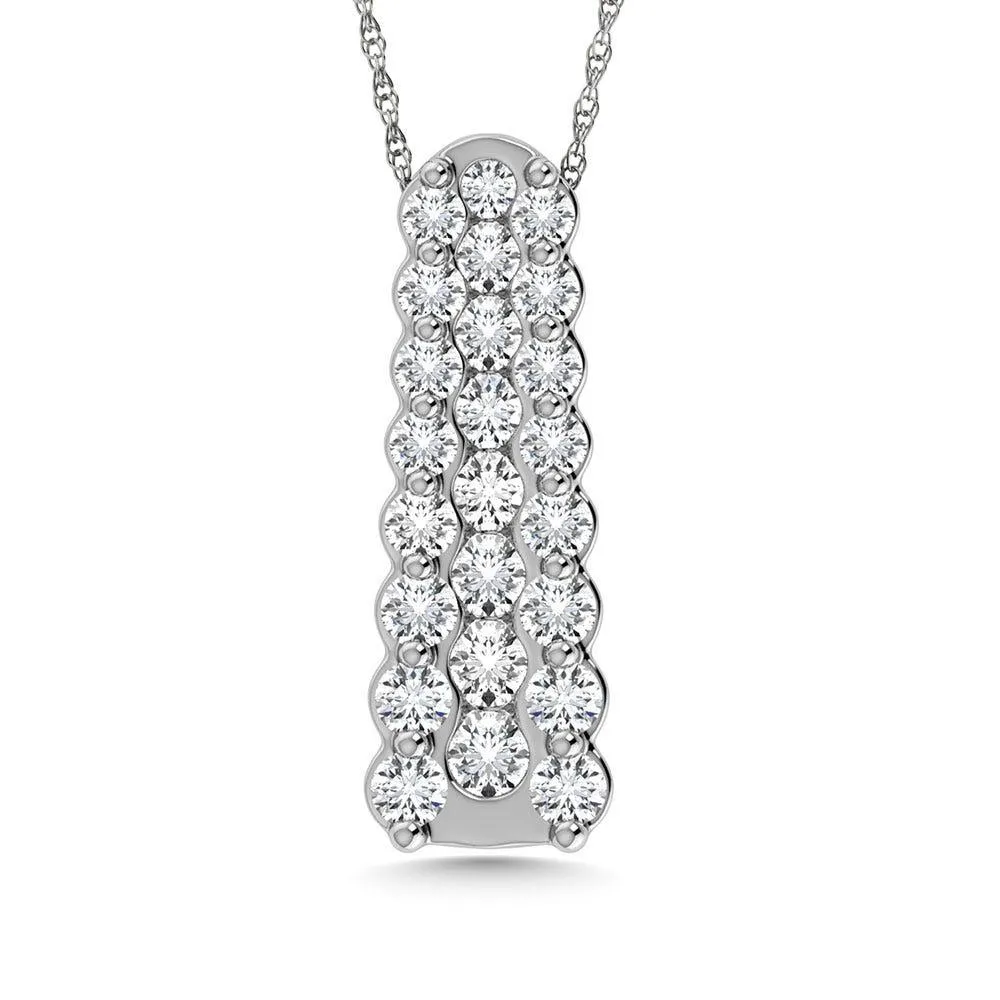 Diamond 1/2 Ct.Tw. Fashion Pendant in 14K White Gold