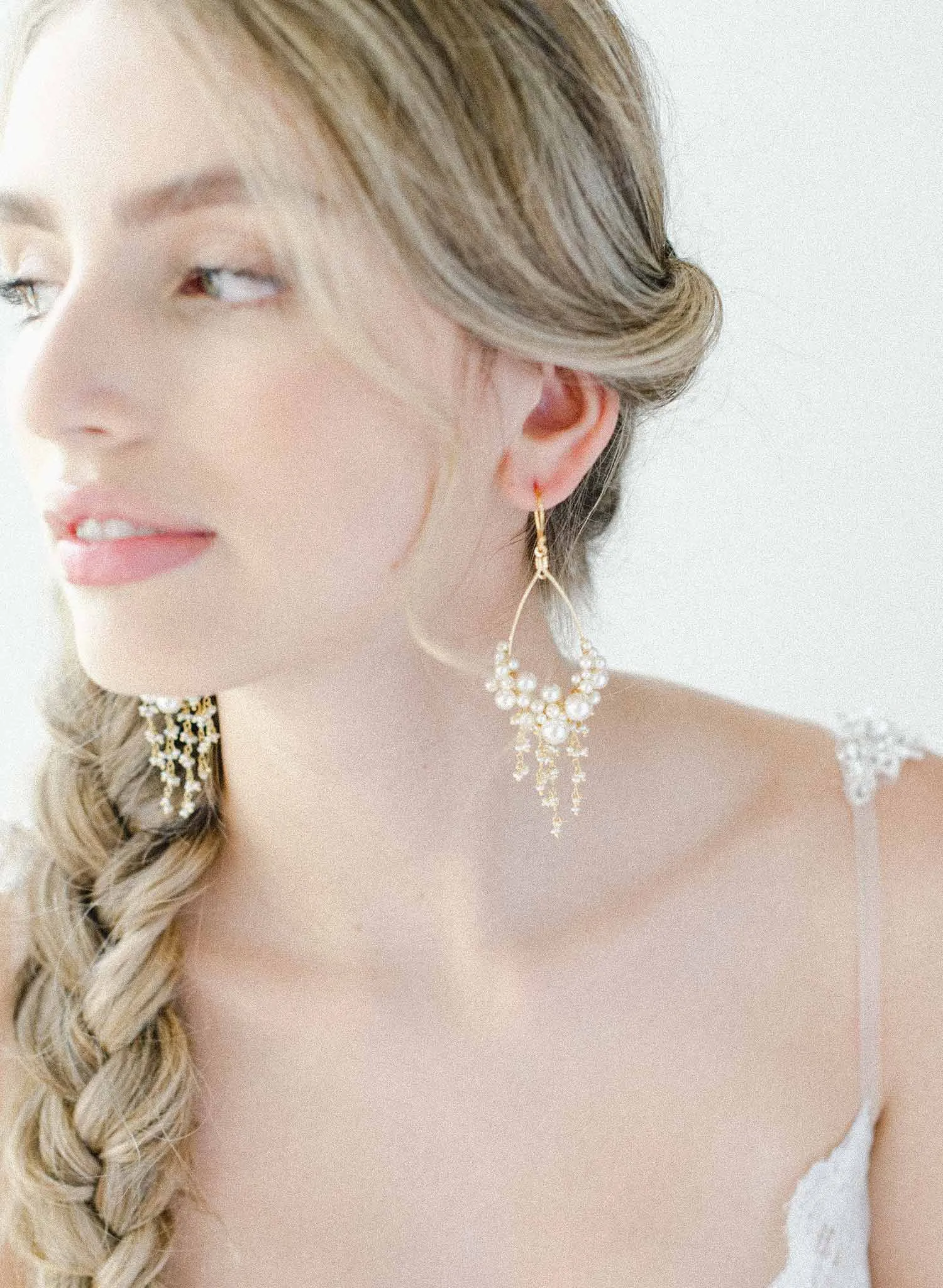 Dripping with pearls teardrop earrings - Style #2030