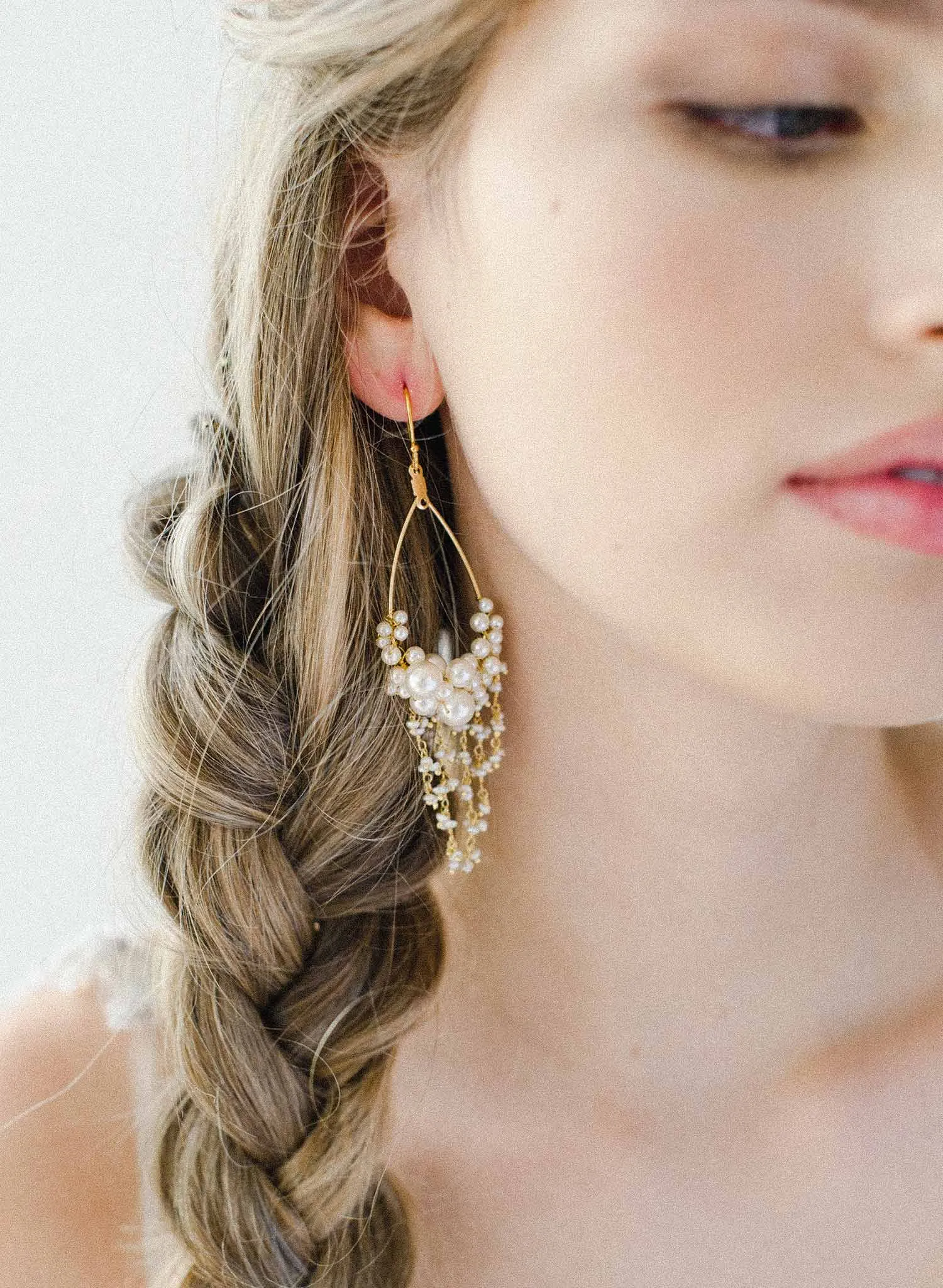 Dripping with pearls teardrop earrings - Style #2030