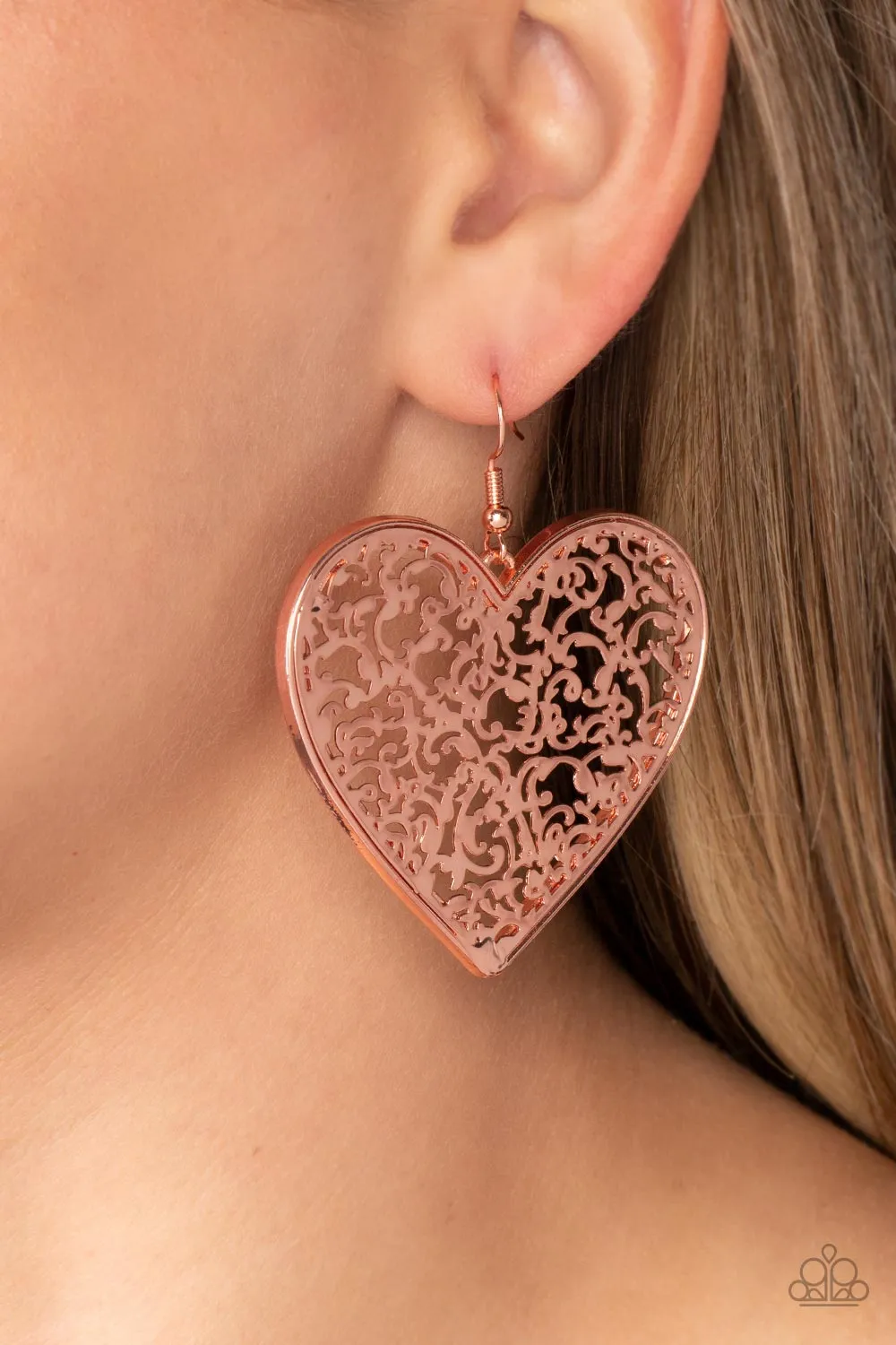 Earrings Fairest in the Land - Copper VDAY V152