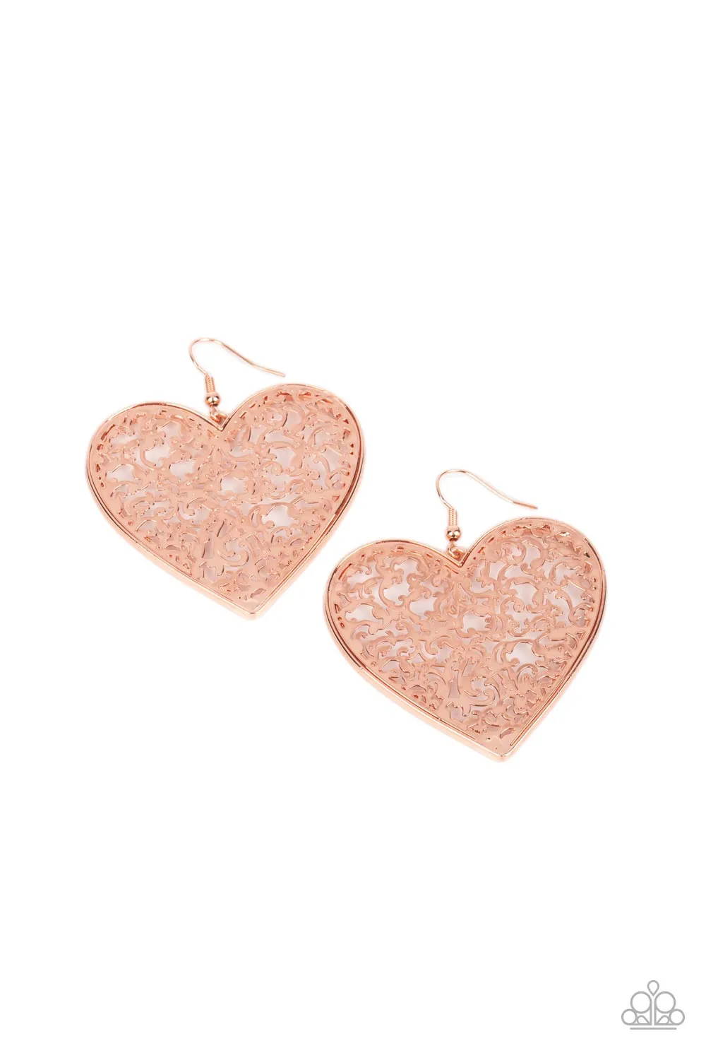 Earrings Fairest in the Land - Copper VDAY V152