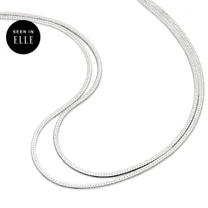 Estée Lalonde Parallel Snake Chain Necklace Sterling Silver