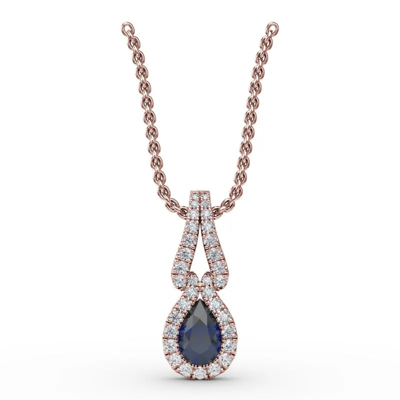 Fana Make A Statement Sapphire and Diamond Pendant