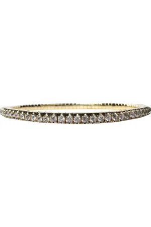 FC Creations Bracelet 14K Gold Stretchable Diamond Bangle | Yellow Gold 3.0 CTW