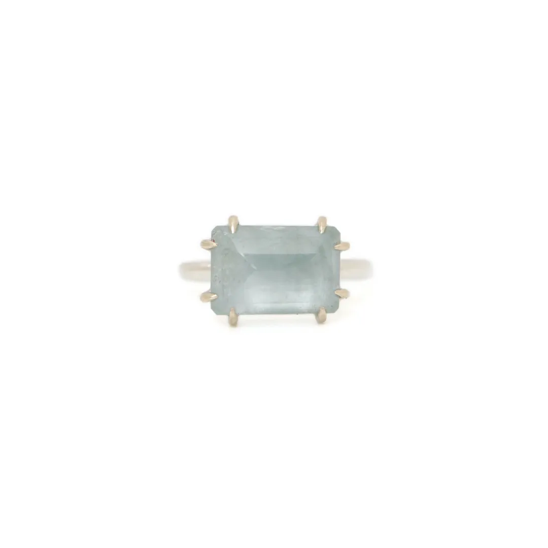 Fractal Aquamarine Vanity Ring