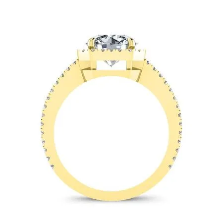 Freesia - Princess Lab Diamond Engagement Ring (IGI Certified)