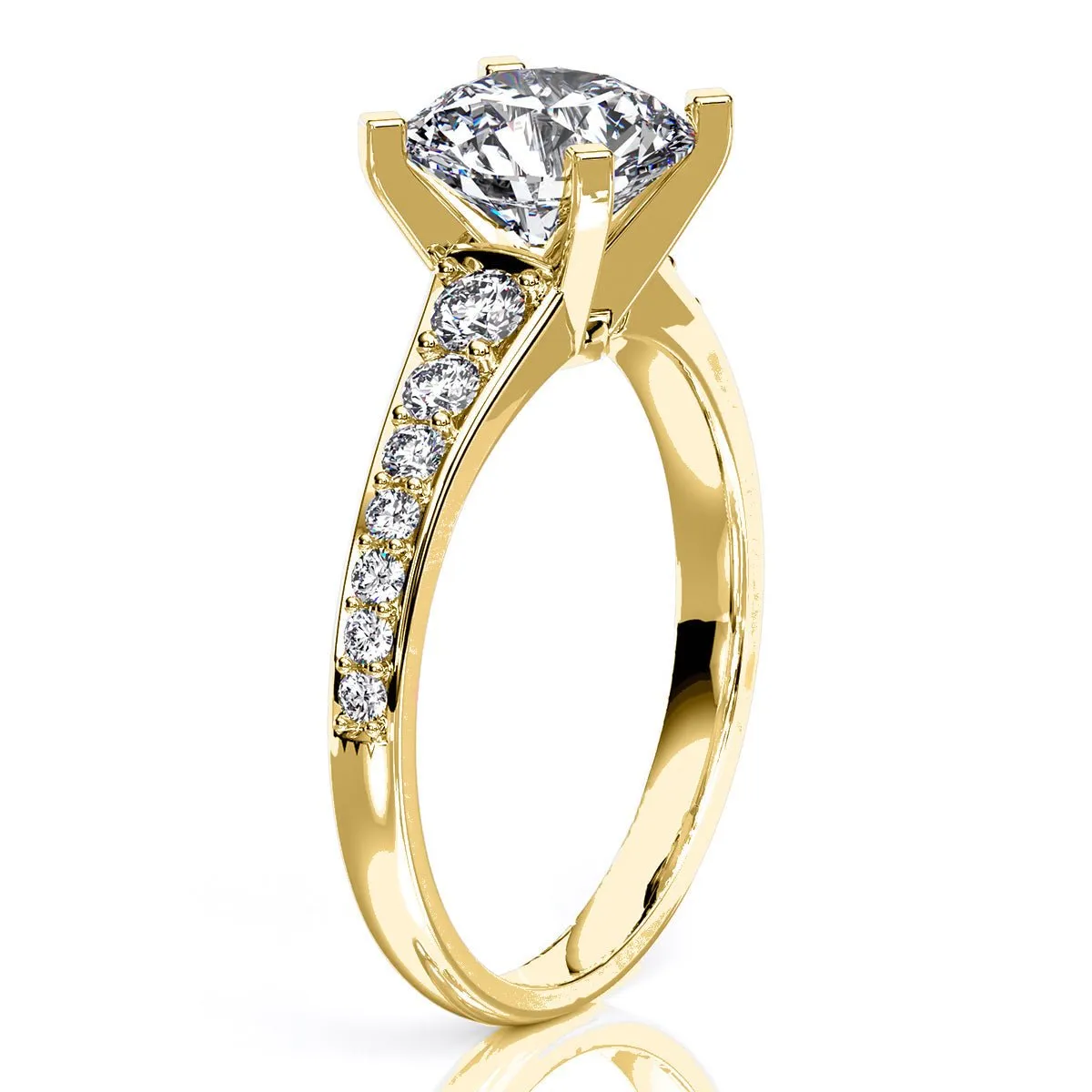 Holly - GIA Natural Round Diamond Engagement Ring