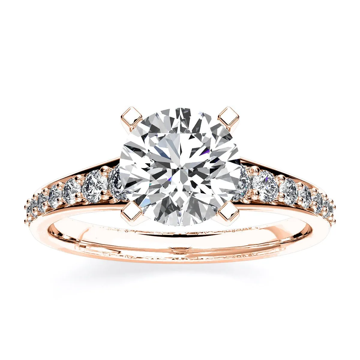 Holly - GIA Natural Round Diamond Engagement Ring