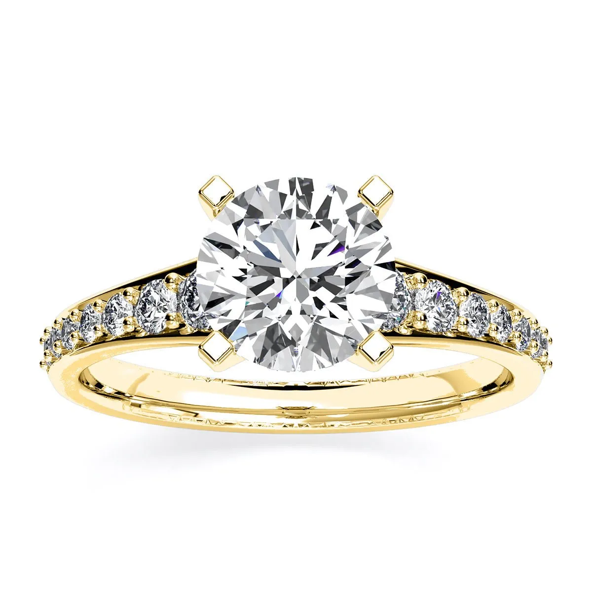 Holly - GIA Natural Round Diamond Engagement Ring