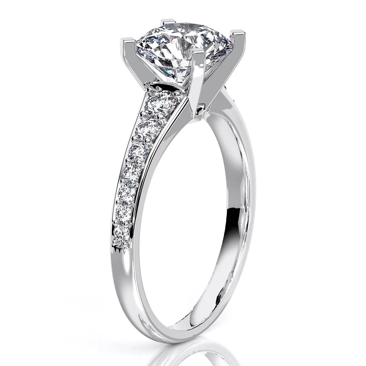 Holly - GIA Natural Round Diamond Engagement Ring