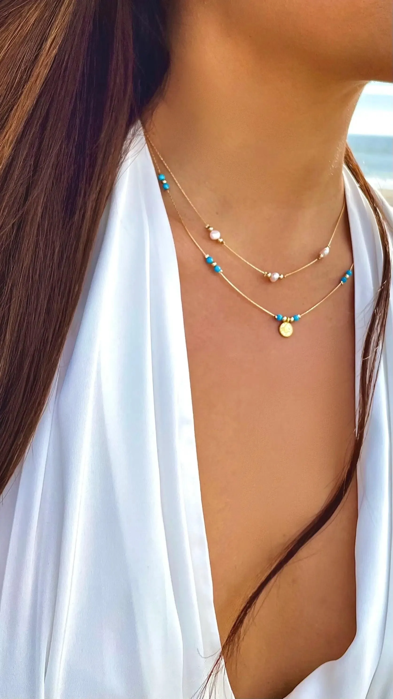 Journey Pearl Trinity Necklace