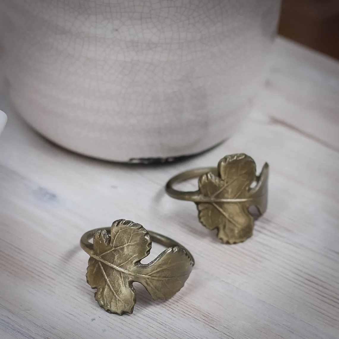 Leaf Napkin Rings | Set of 4