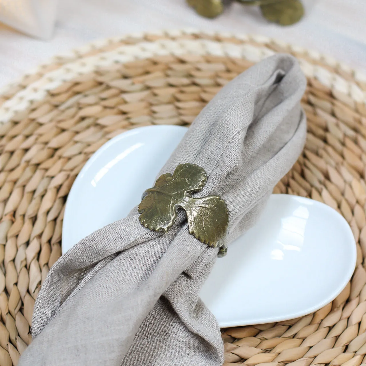 Leaf Napkin Rings | Set of 4