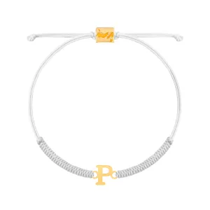 Letter P Braided Bracelet