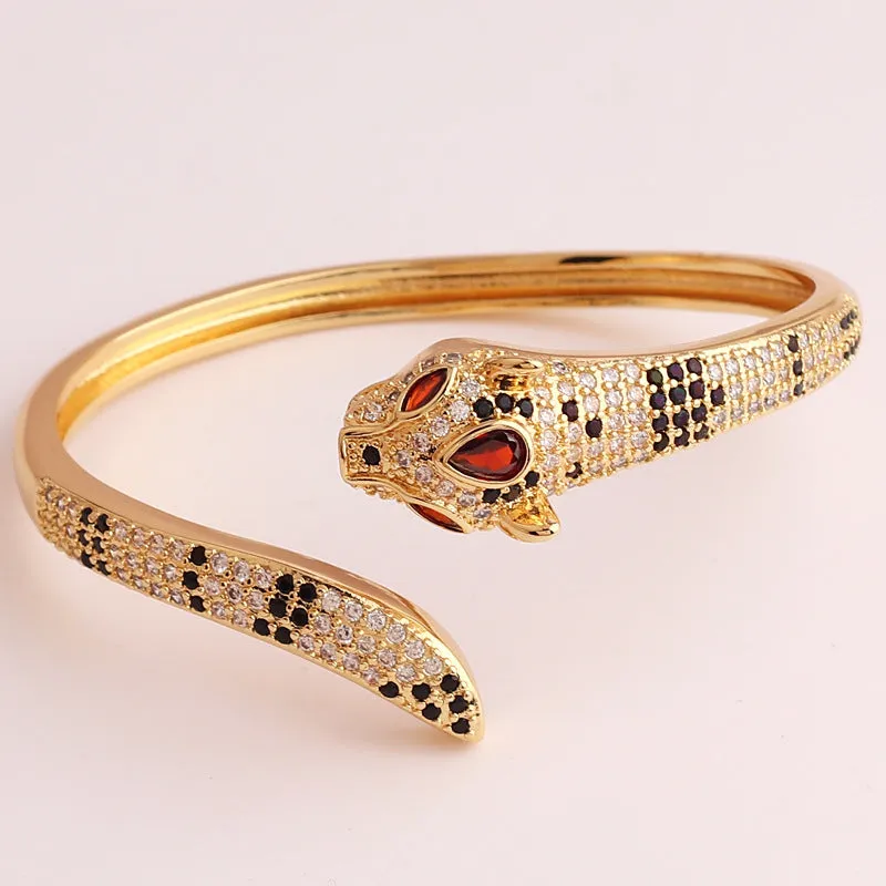 Luxurious Women Chinese Zodiac Animal Copper Electroplating Bracelets