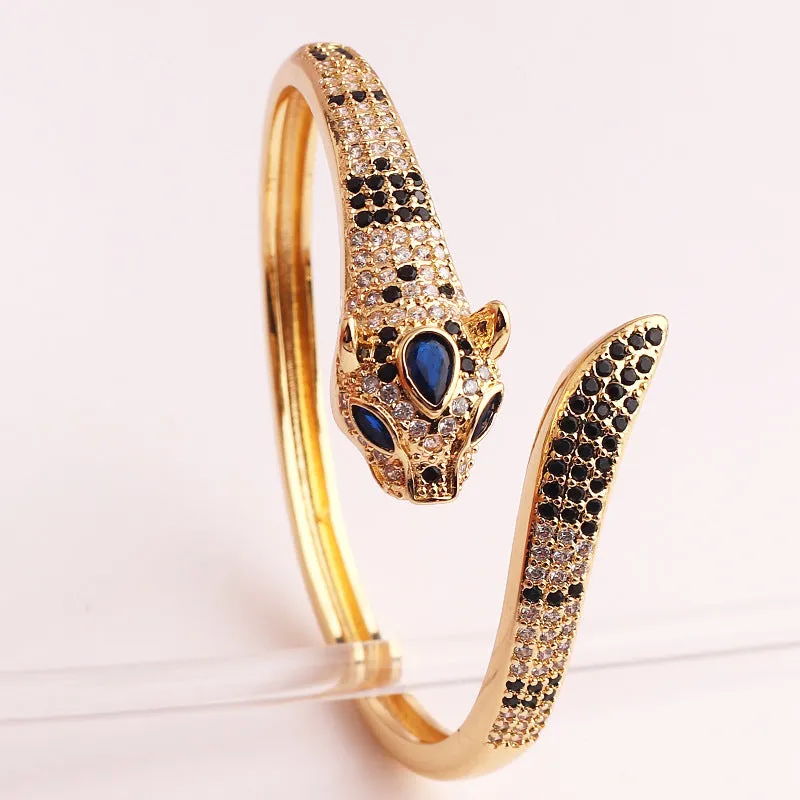 Luxurious Women Chinese Zodiac Animal Copper Electroplating Bracelets