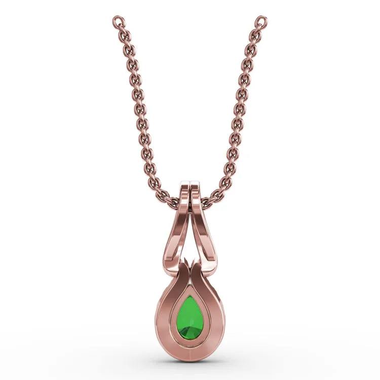 Make A Statement Emerald and Diamond Pendant