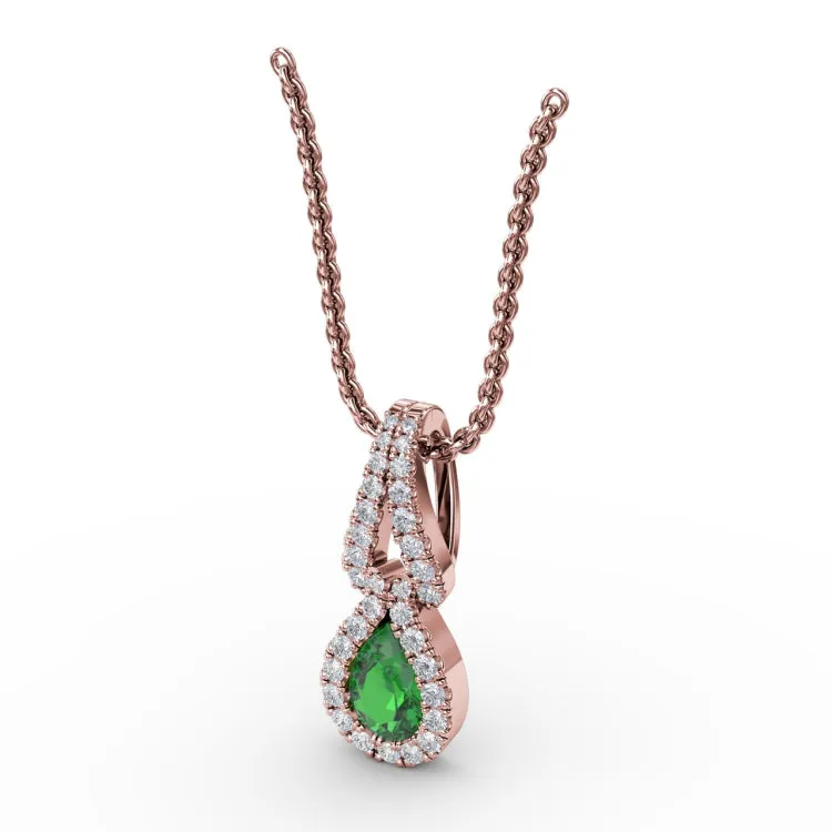 Make A Statement Emerald and Diamond Pendant